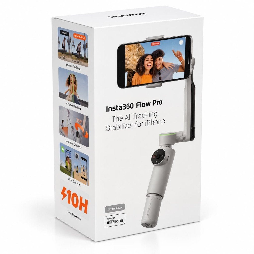 Insta360 Flow Pro AI Telefoon tracking stabilizer 79.99, Hobby en Vrije tijd, ., Nieuw, Ophalen of Verzenden, .