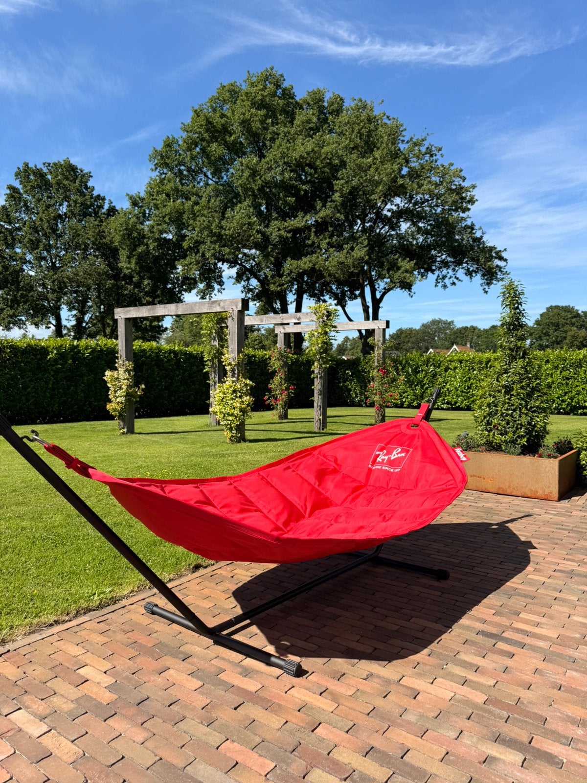 Fatboy Headdemock Hangmat, Tuin en Terras, Ophalen, Meerpersoons, Nieuw, Met standaard