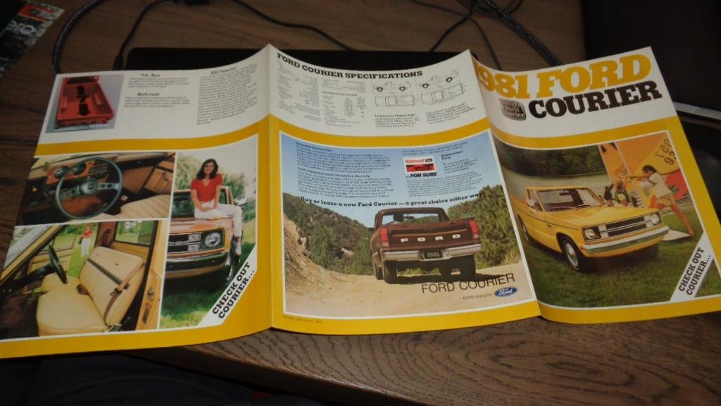 USA Folder FORD COURIER  1981, Verzenden, Nieuw, Ford