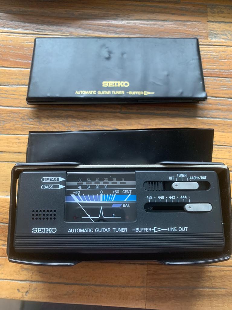 Seiko ST-388 gitaar tuner stemmer Japan stemapparaat vintage, Ophalen of Verzenden, Gebruikt, Elektrische gitaar