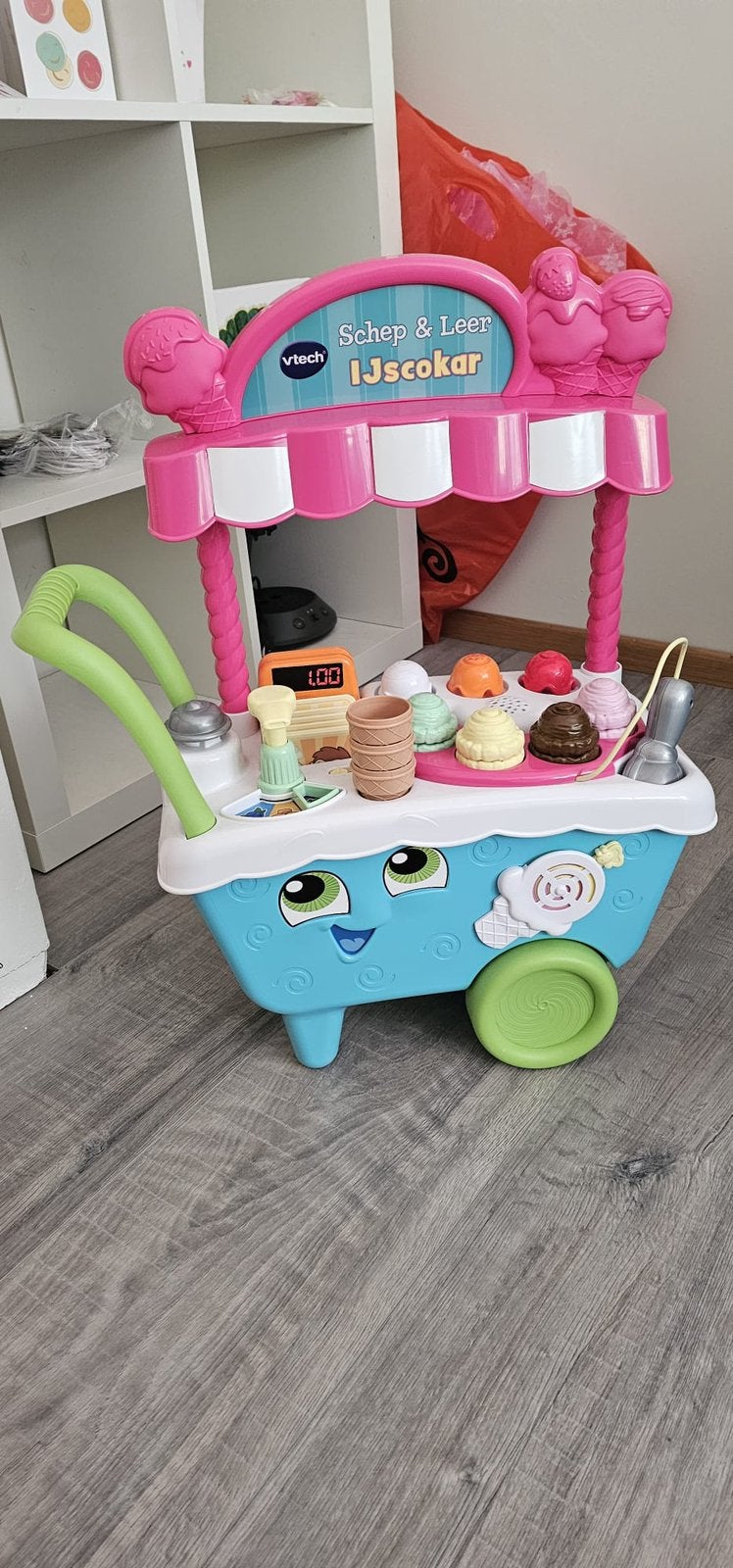 Vtech Schep & Leer IJscokar - Educatief Speelgoed, Ophalen, Zo goed als nieuw, Knutselen, Met licht