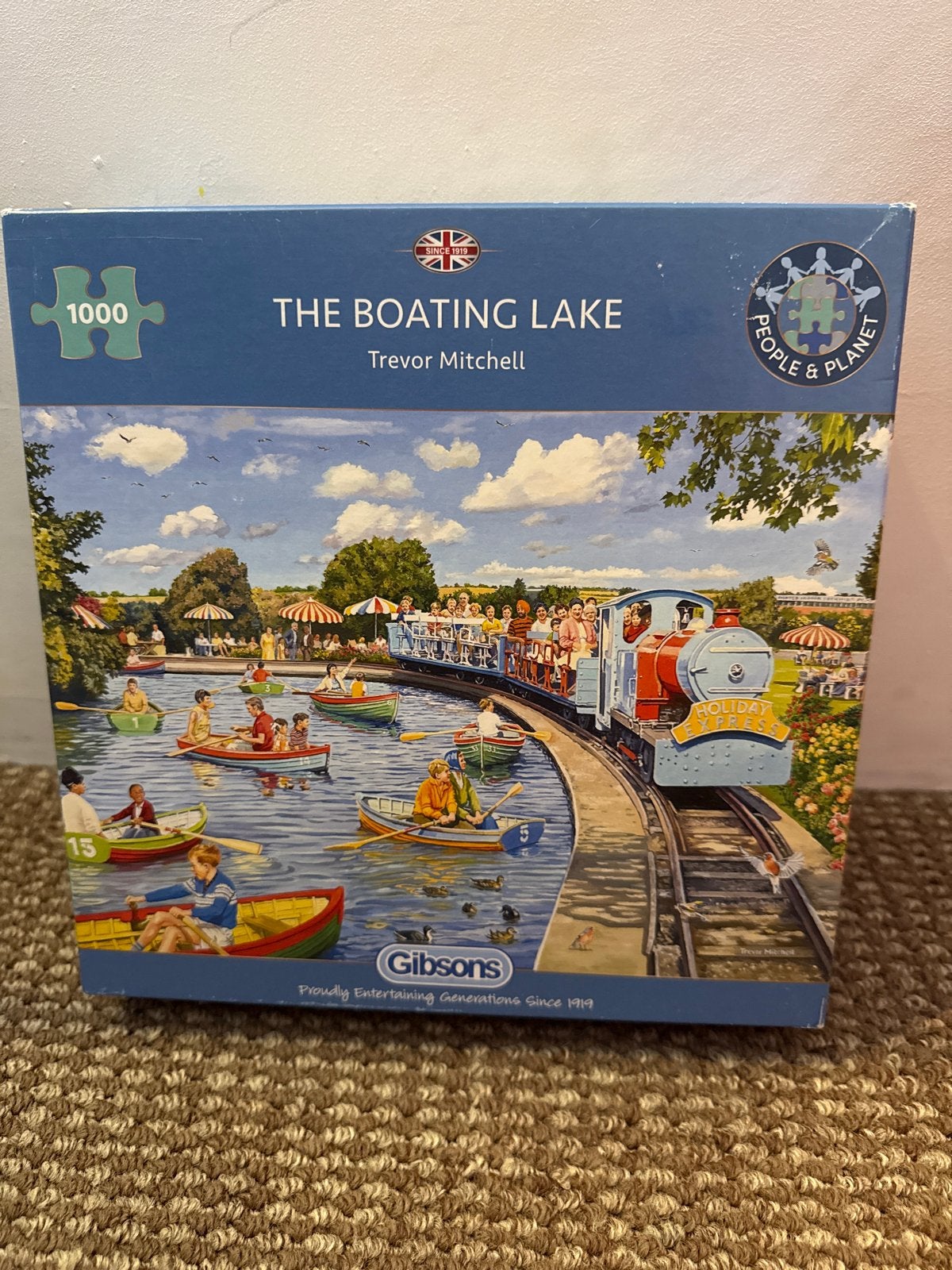 Gibsons Legpuzzel 'The Boating Lake' 1000 stukjes, Ophalen of Verzenden, 500 t/m 1500 stukjes, Zo goed als nieuw, Legpuzzel