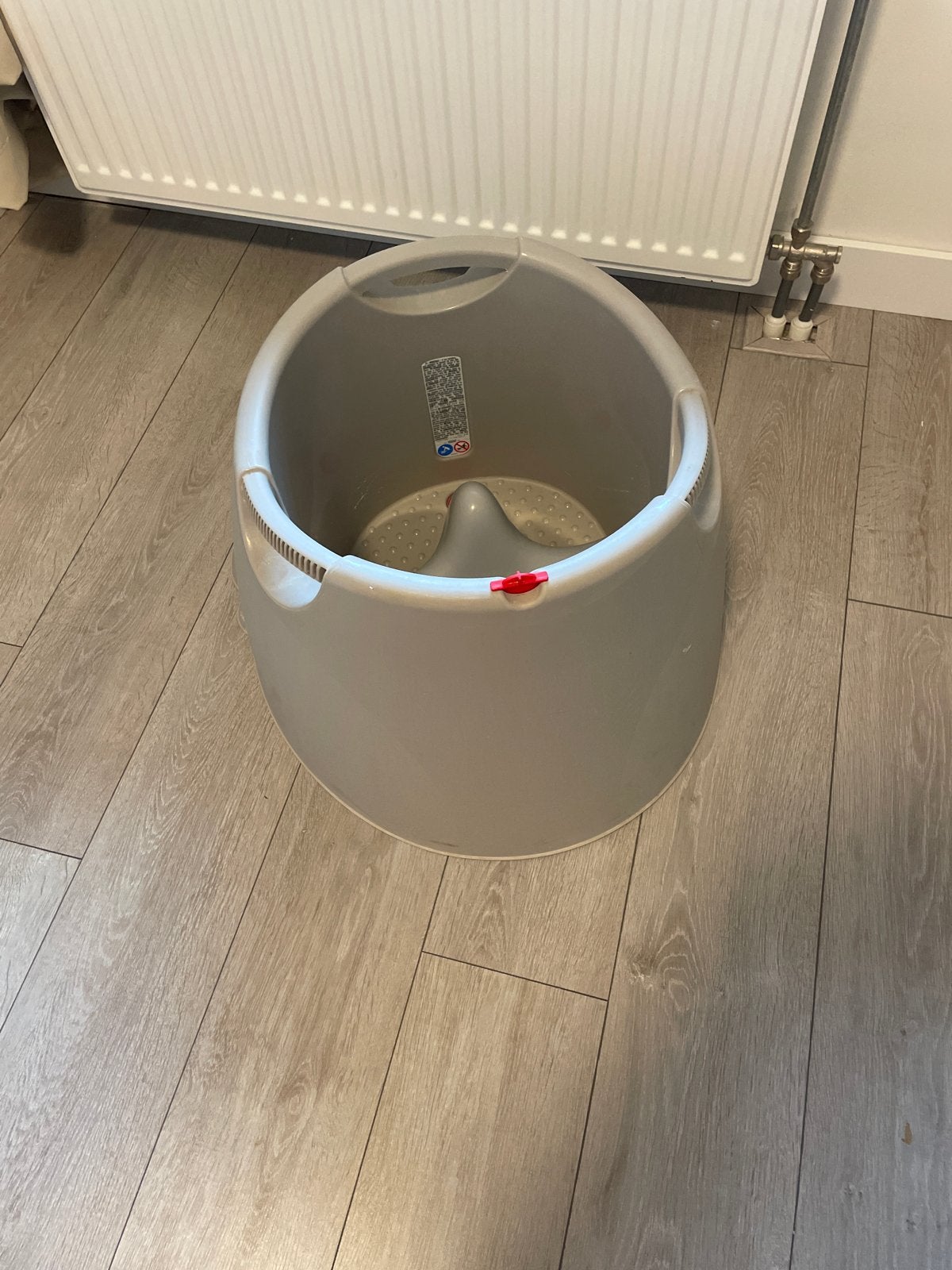 OKbaby Opla Douchezitje Ecru - Babybadje, Kinderen en Baby's, Gebruikt, Badje, Standaard, Ophalen