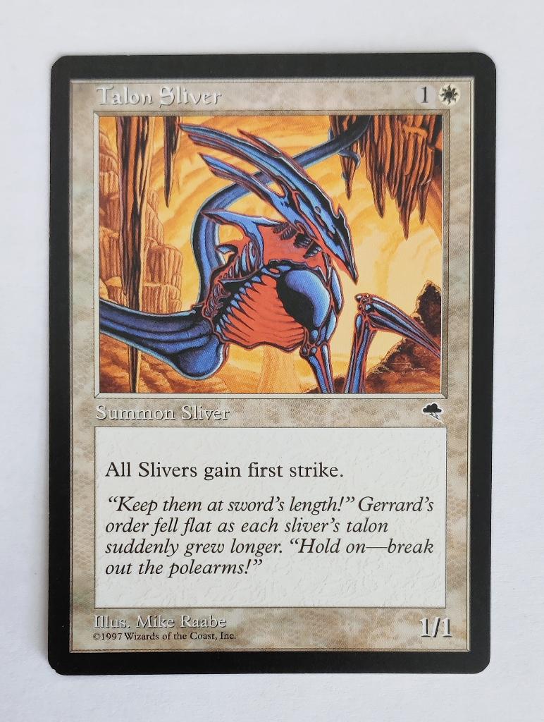 Talon Sliver Tempest MTG Excellent, Ophalen of Verzenden, Zo goed als nieuw, Losse kaart