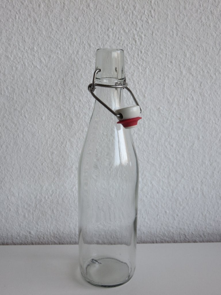 Glazen beugelfles, sapfles 0,5L (voor bijv. inmaken), Overige typen, Ophalen of Verzenden, Zo goed als nieuw, Glas