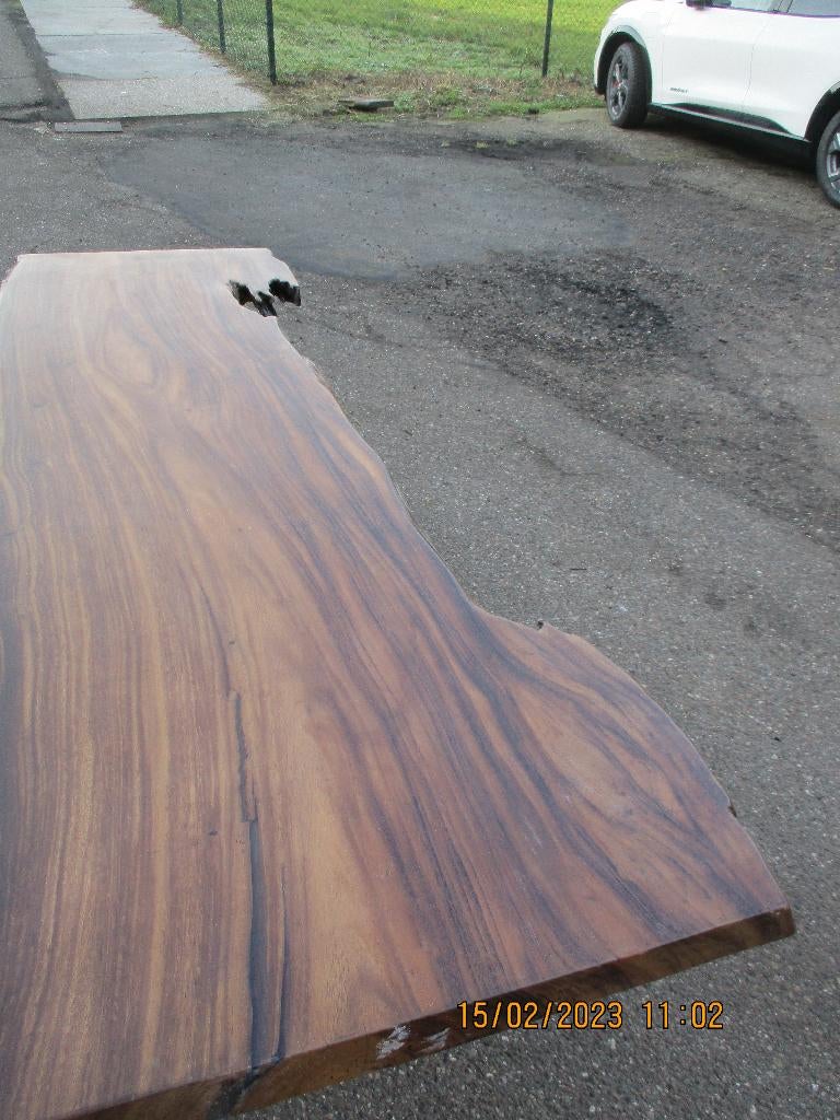 Suar Epoxy tafel blad bureau blad Suar hout, Huis en Inrichting, Tafels | Eettafels, Ophalen, 200 cm of meer, 50 tot 100 cm, Zo goed als nieuw