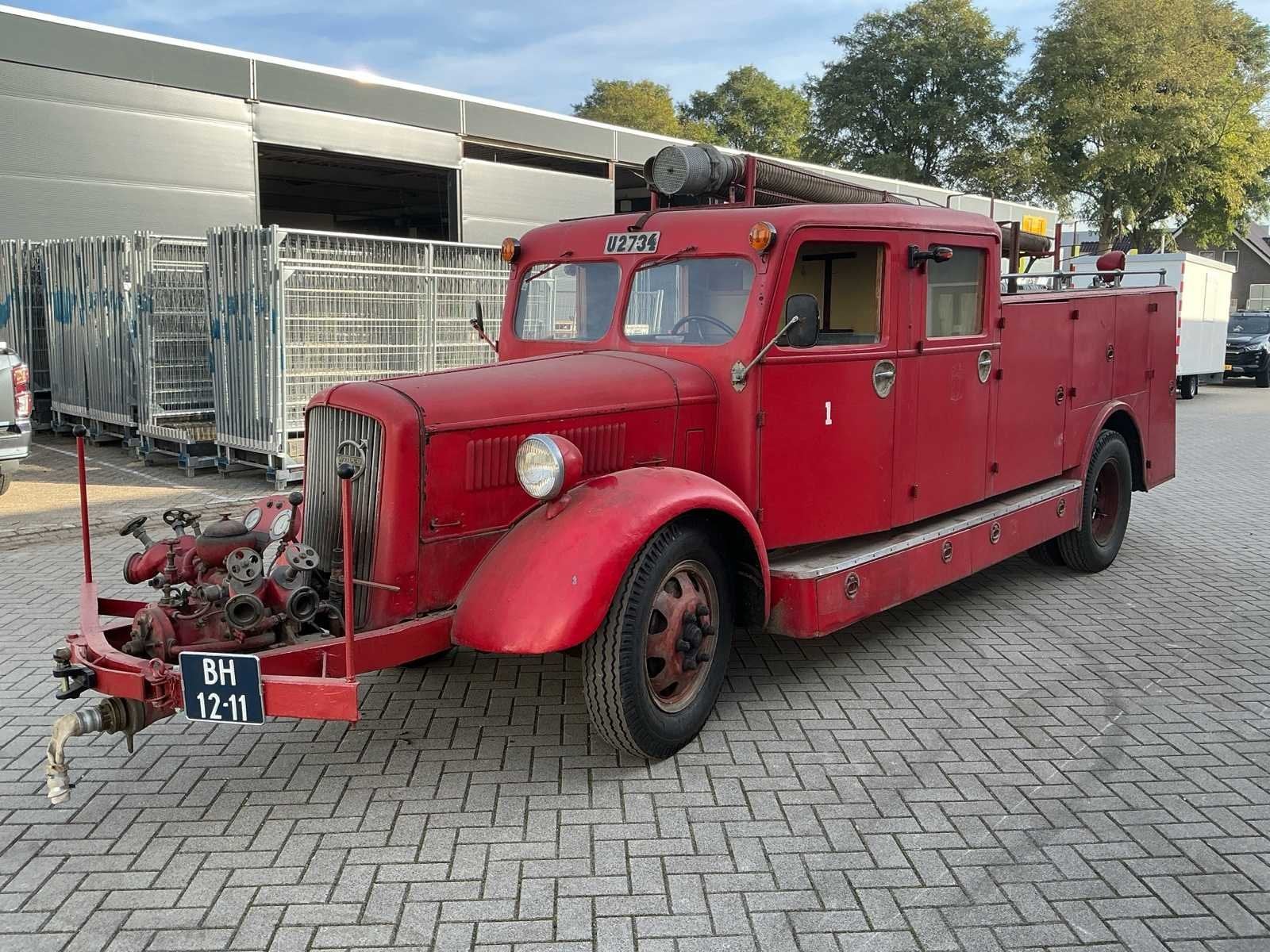 1937 Volvo LV 84 T historische brandweerwagen Västerfärneb, Auto's, Gebruikt, Overige modellen, Overige carrosserieën, Bedrijf