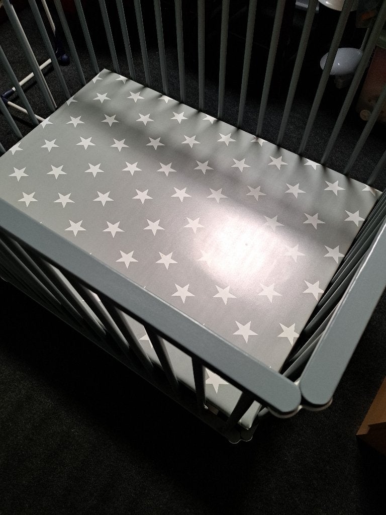 box met boxkleed, Kinderen en Baby's, Boxen, Ophalen, Zo goed als nieuw, Rechthoekig, In hoogte verstelbaar