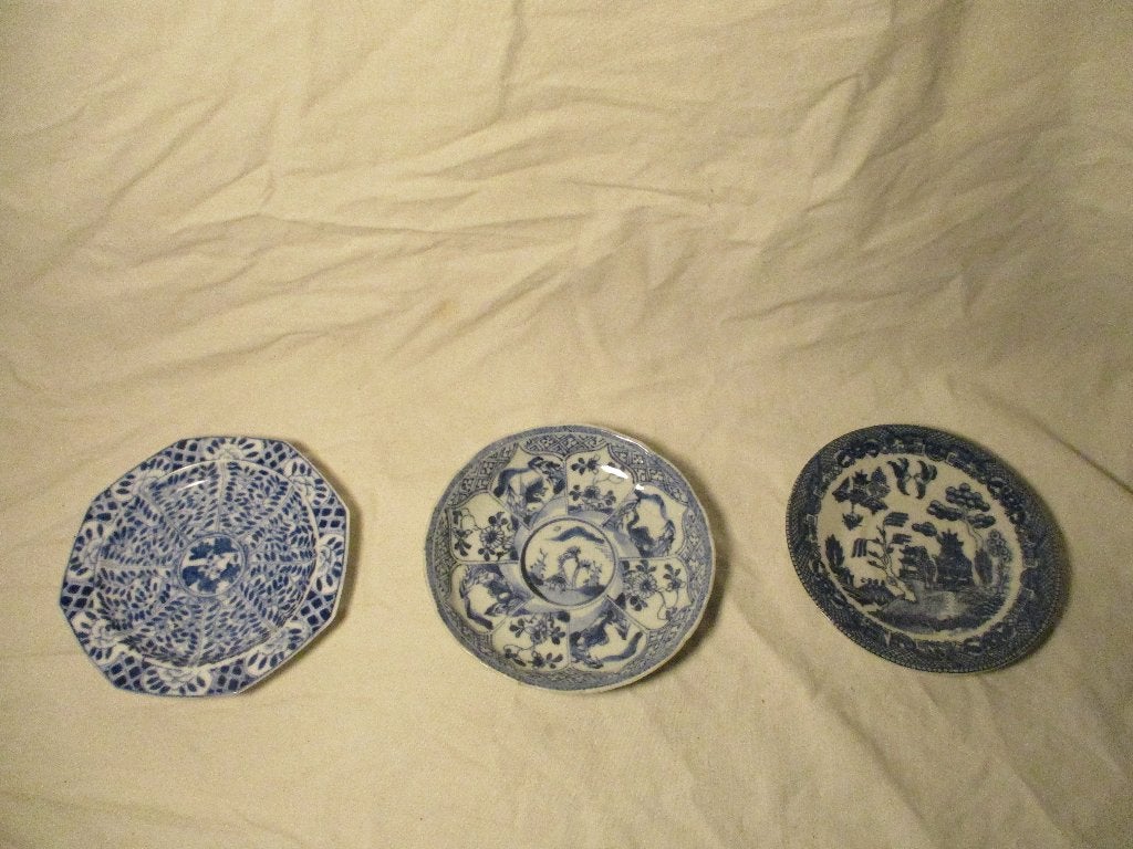 3x schoteltjes China, Ophalen of Verzenden