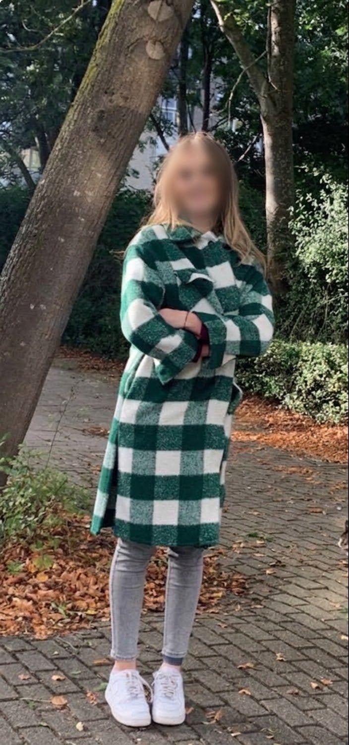 Mooie Zara jas voor de herfst - maat 38 - Groen/Wit, Kleding | Dames, Verzenden, Gedragen, Maat 38/40 (M), Groen