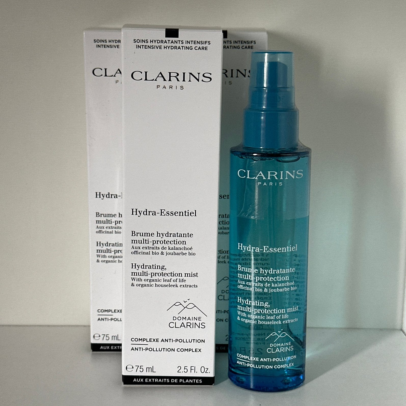 Clarins Hydra-Essentiel Hydrating Mist 75 ml, Ophalen of Verzenden, Nieuw, Gehele gezicht, Verzorging