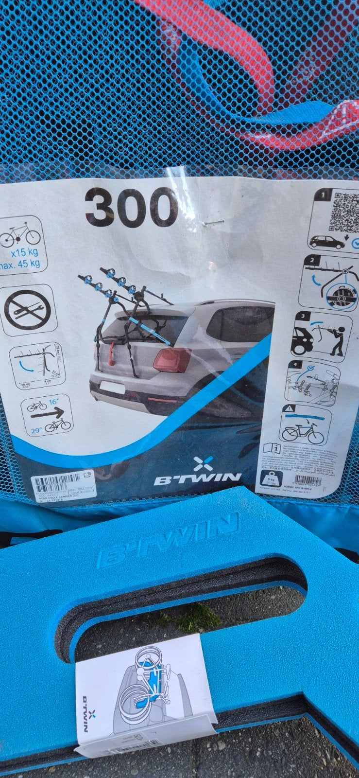 B'Twin 300 Achterklepdrager voor 2 fietsen, Ophalen of Verzenden, Achterklepdrager