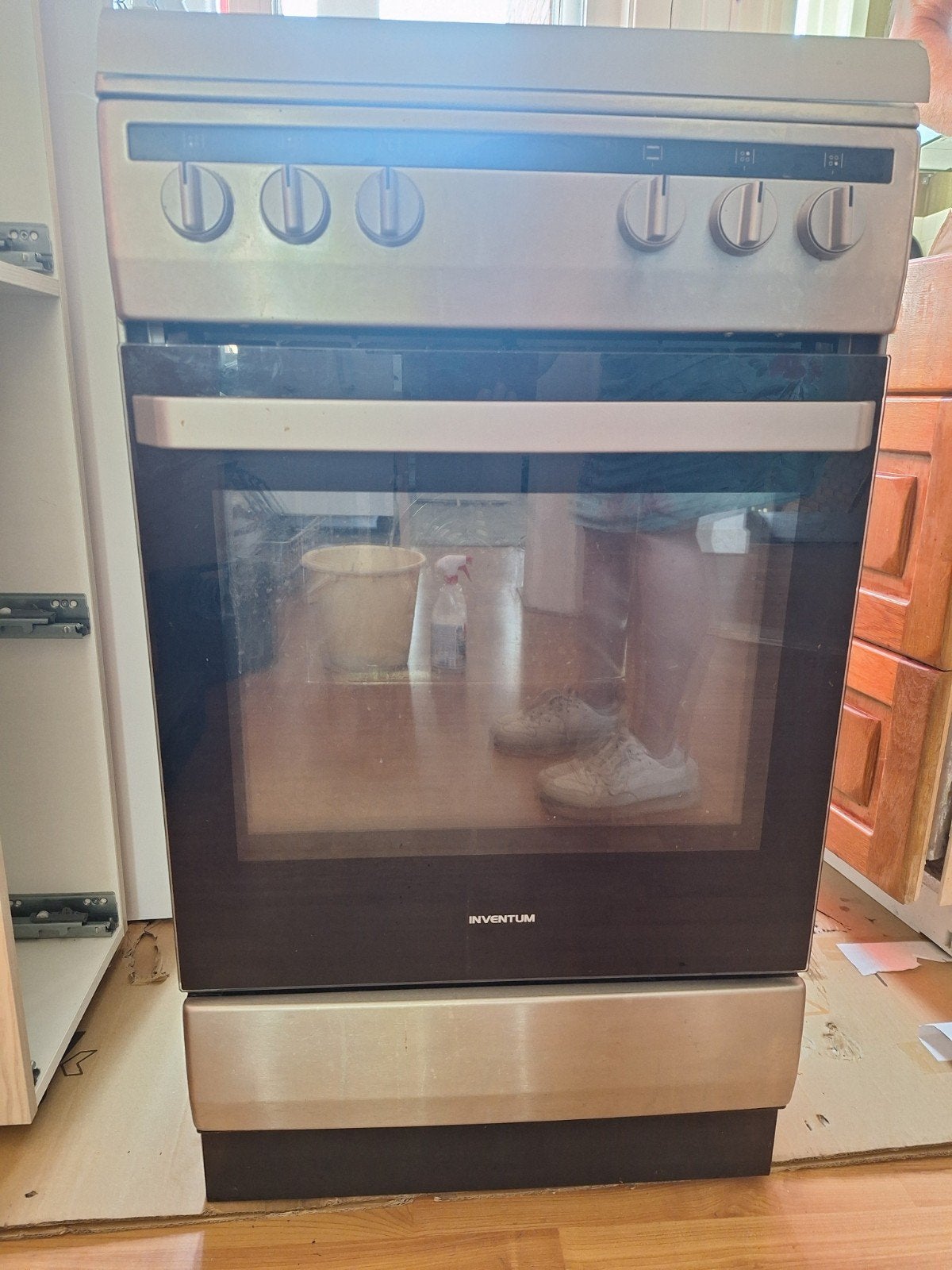 Inventum gasfornuis / oven - 45 cm, Ophalen, Gebruikt, Minder dan 45 cm, 4 kookzones