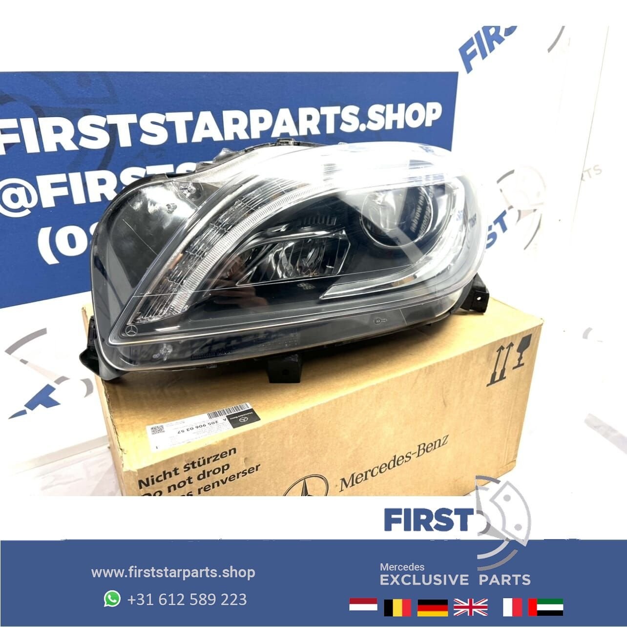 W166 ML ILS LED KOPLAMP LINKS Mercedes 2011-2015 ML63 AMG OR, Gebruikt, -, Ophalen of Verzenden, -