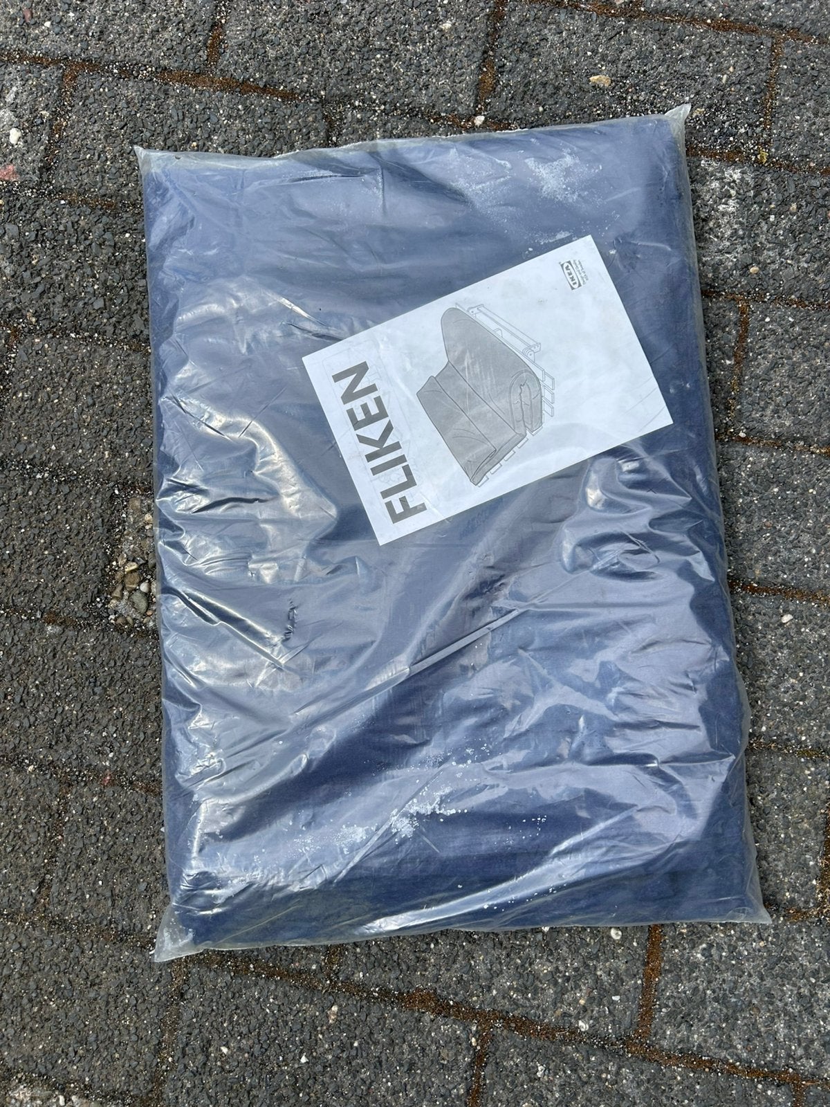 Nieuwe IKEA FLIKEN hoes voor MASSUM futonmatras Donkerblauw, Ophalen of Verzenden, Nieuw, Stof