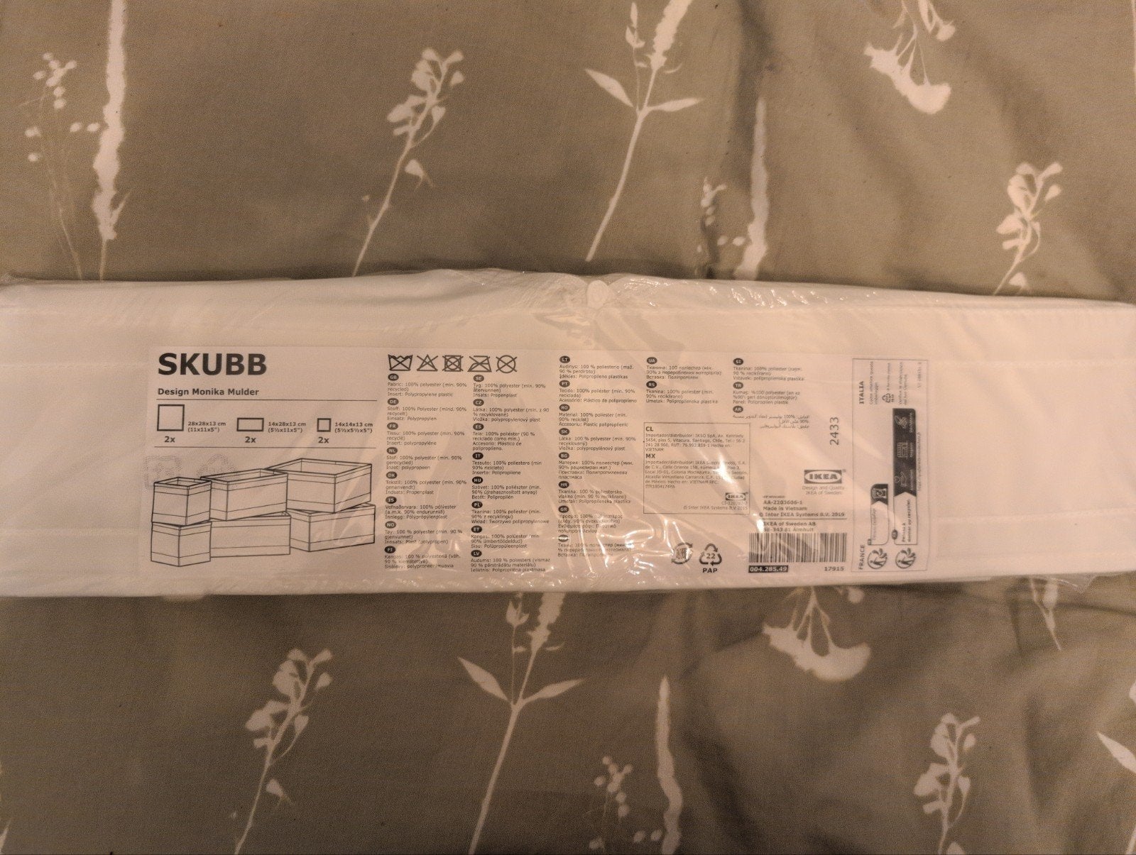 IKEA SKUBB Opbergerset - 6 stuks, wit, Ophalen of Verzenden