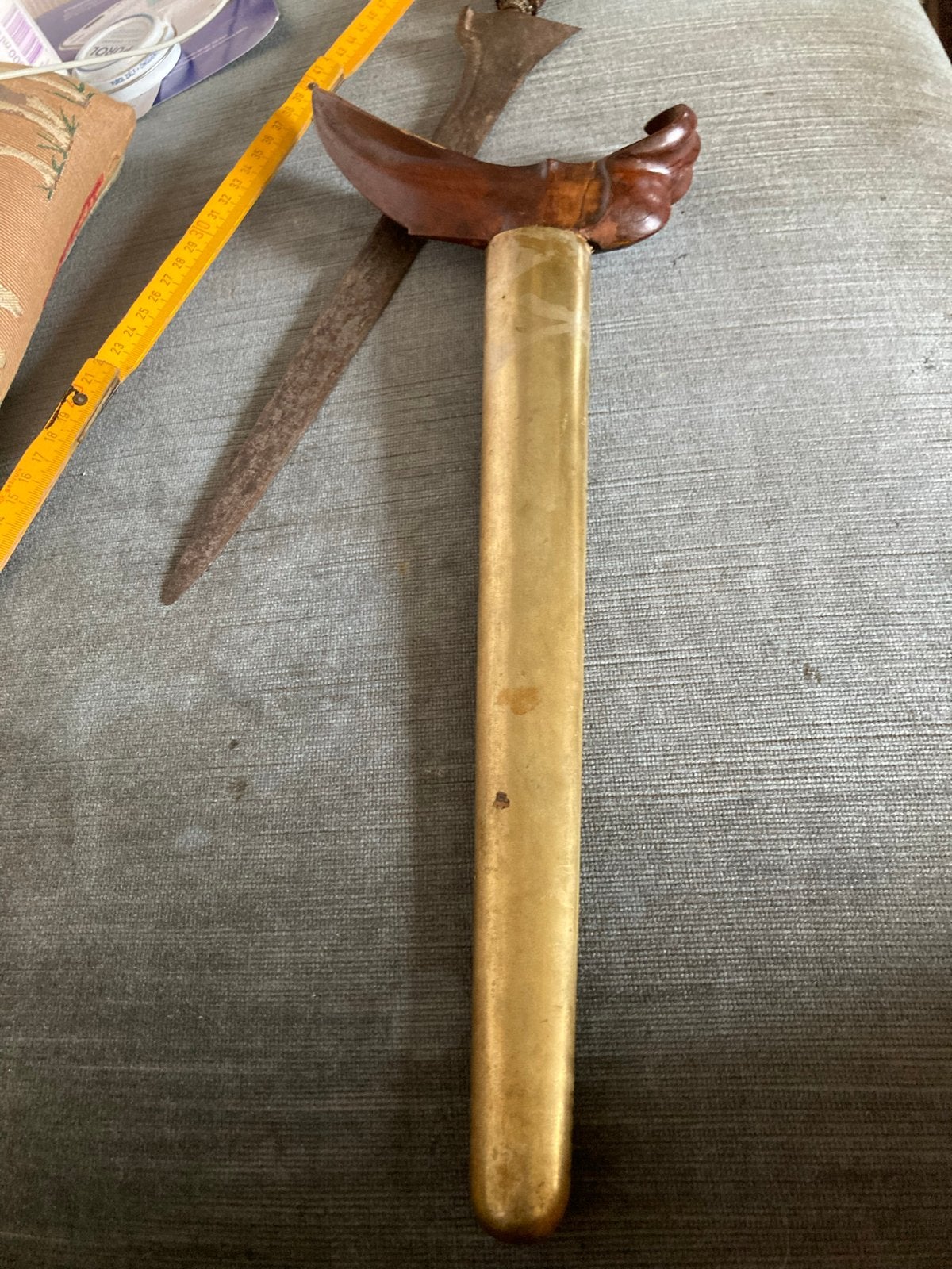 Indonesische Kris met Schede - 19e/20e Eeuw, Hout, Handgemaakt, Ophalen of Verzenden, Indonesië