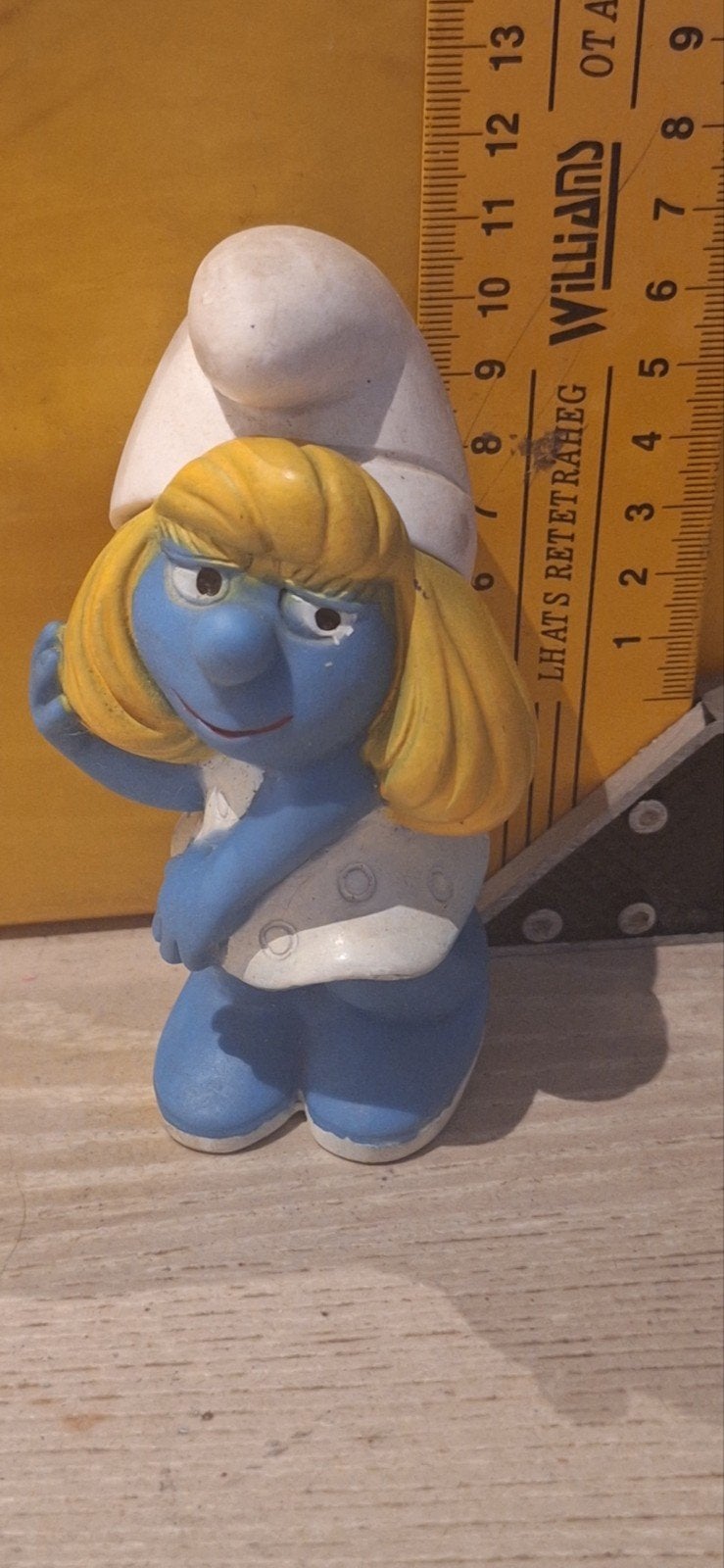 Smurfin poppetje knijppop (26425), Verzamelen, Verschillende Smurfen, ., Haco peyo, Ophalen of Verzenden