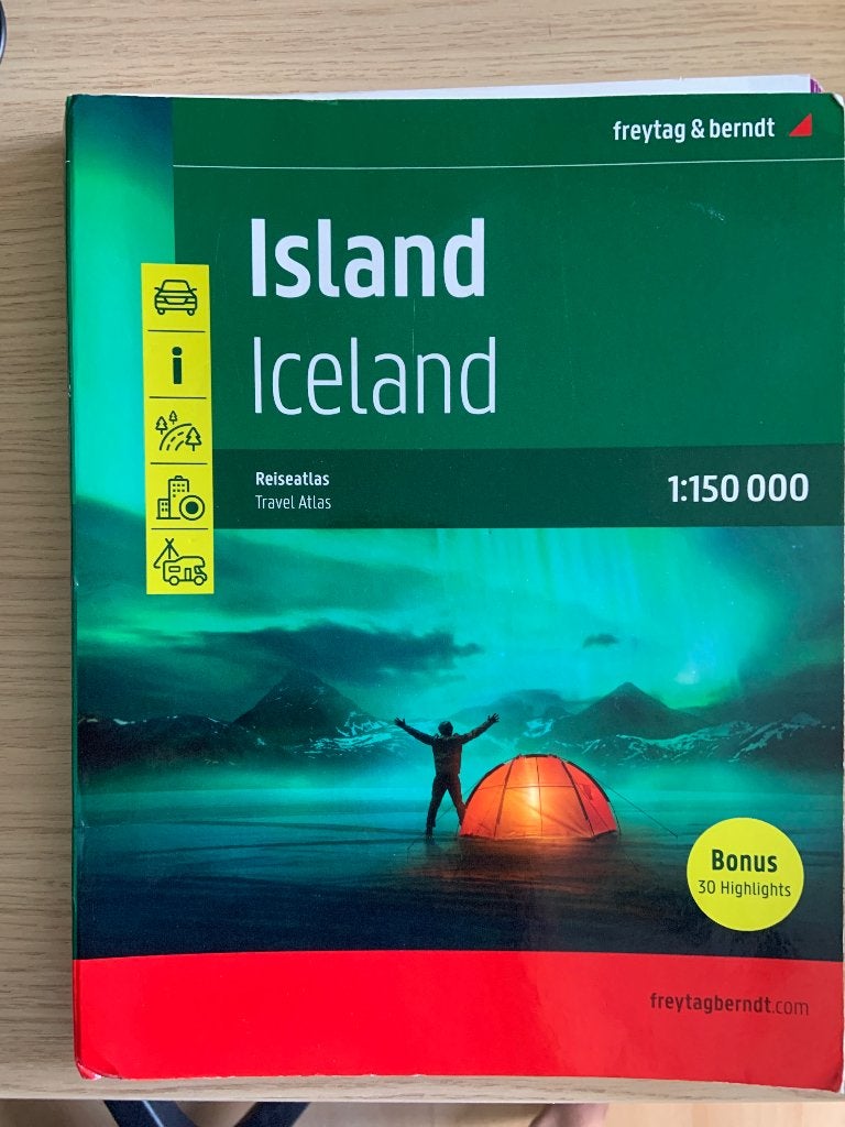 Wegenatlas IJsland nieuwste uitgave, Boeken, Overige merken, Europa, Ophalen of Verzenden, Zo goed als nieuw