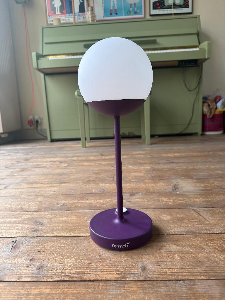 Fermob Mooon tafellamp, Ophalen of Verzenden, Zo goed als nieuw, Metaal, Minder dan 50 cm