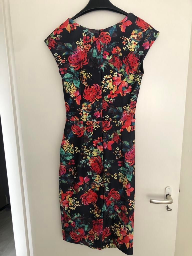 Diva Catwalk Bloemenjurk - Maat M, Kleding | Dames, Jurken, Maat 38/40 (M), Zwart, Ophalen of Verzenden, Zo goed als nieuw