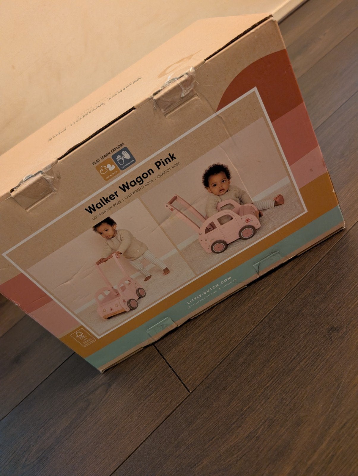 Little Dutch houten loopwagen. Nieuw in doos., Ophalen, Nieuw