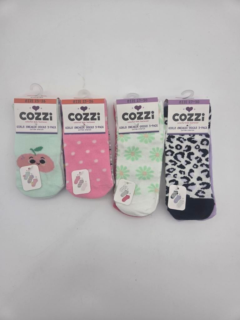 Partij van 72 Cozzi 3-packs sokken voor meisjes, Cozzi, Meisje, ., Nieuw