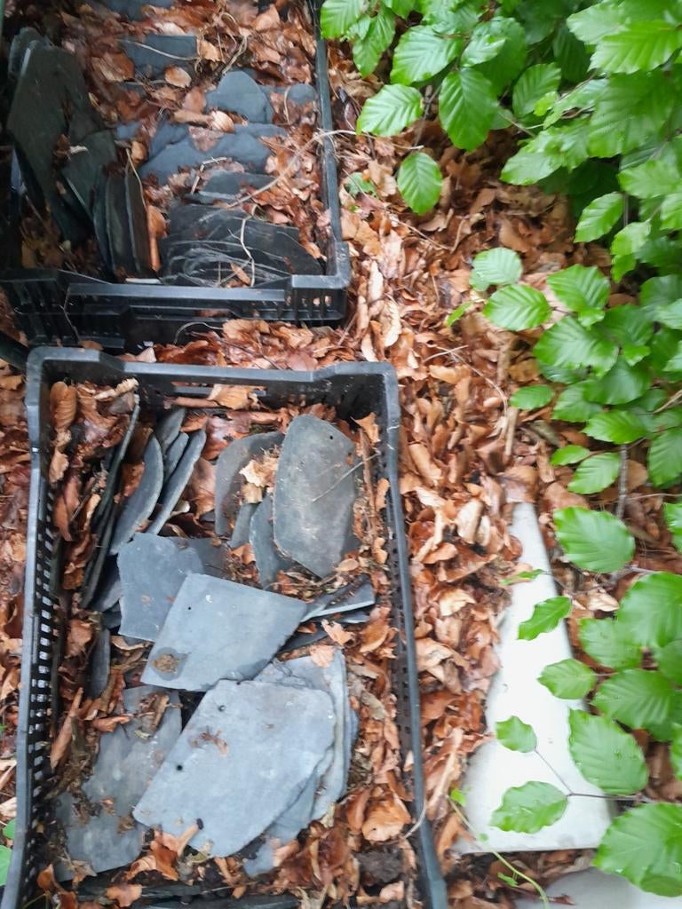 Van een leiendakje... daklei, Doe-het-zelf en Verbouw, Dakpannen en Dakbedekking, Ophalen, 15 m² of meer, Dakplaat of Dakpanplaat