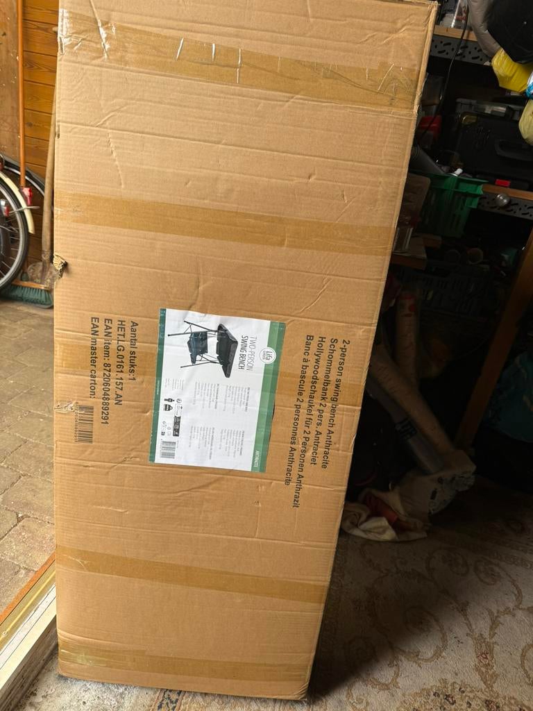 2 persoons Schommelbank merk Lifa garden, Doos, Minder dan 35 cm, Ophalen of Verzenden, Zo goed als nieuw