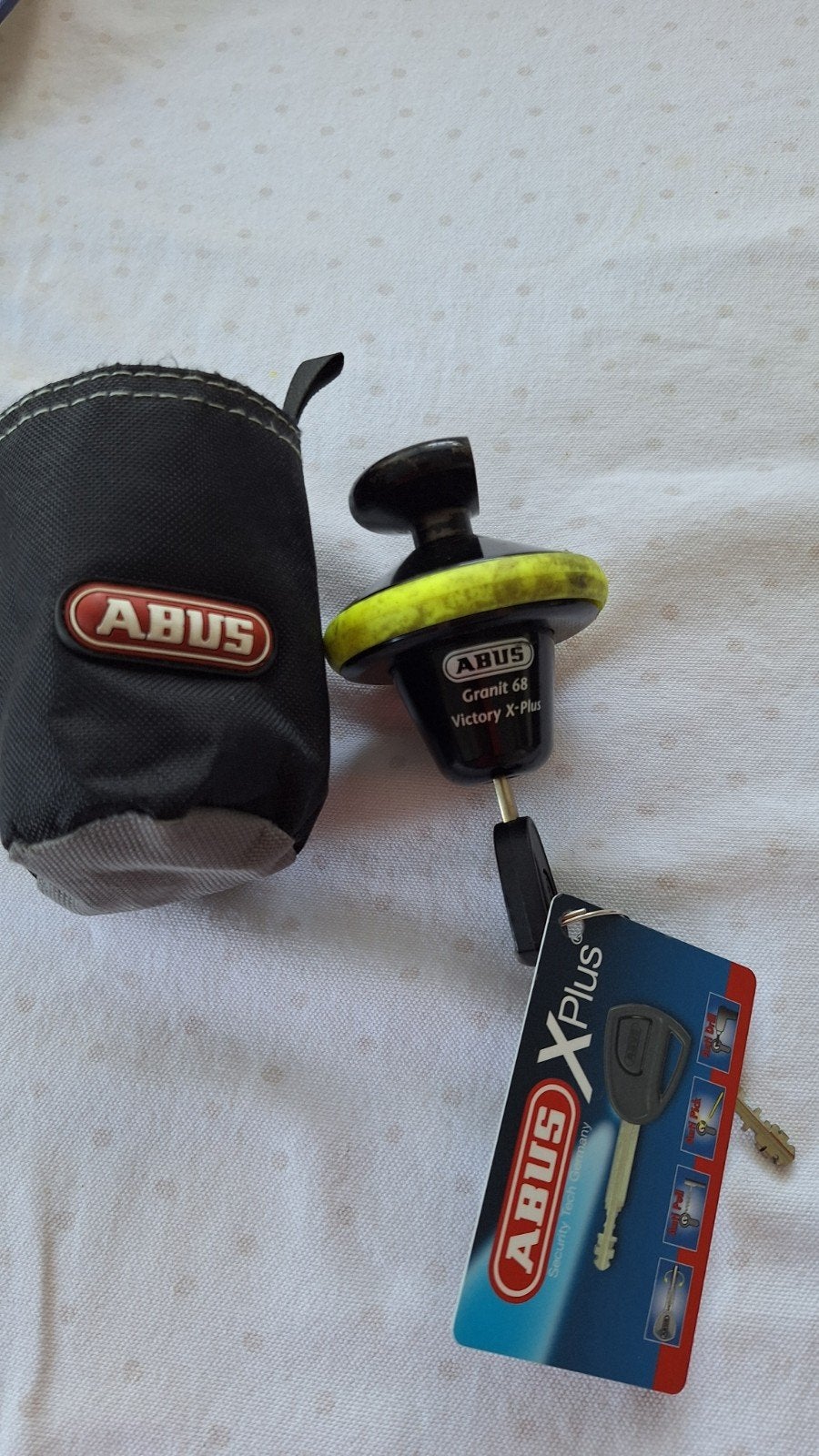 schijfremslot abus granit 68, Ophalen of Verzenden, Zo goed als nieuw