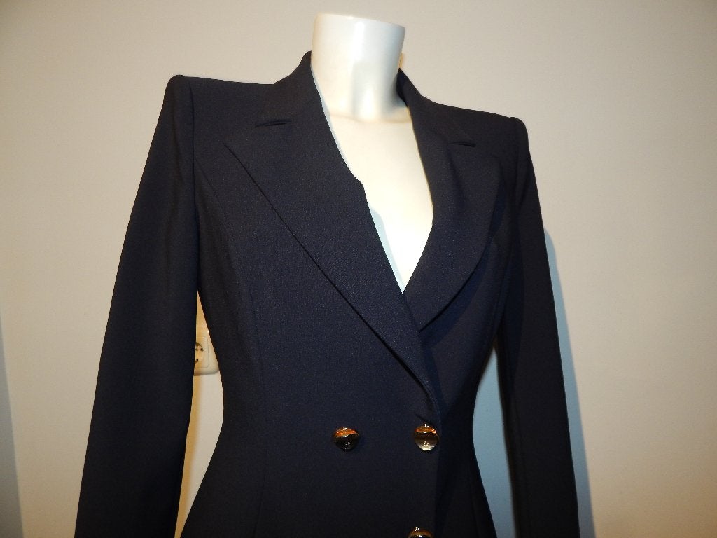 Elisabetta Franchi overslag blazer look jurk franje goud I42, Kleding | Dames, Jurken, Ophalen of Verzenden, Zo goed als nieuw