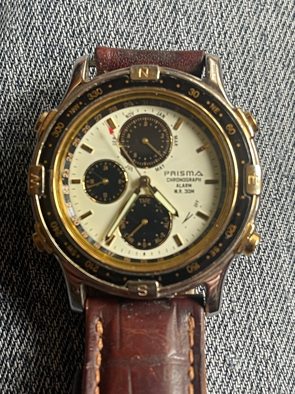 Prisma horloge, Ophalen of Verzenden, Gebruikt