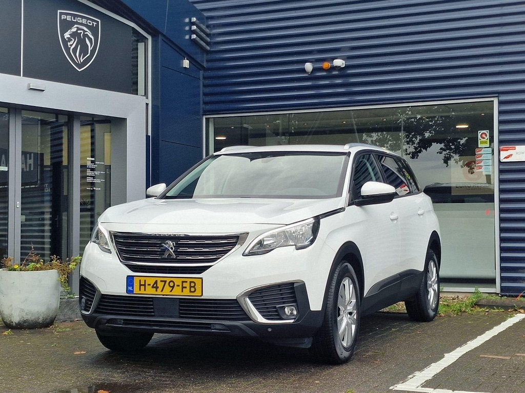 Peugeot 5008 1.2 PureTech 130pk Blue Lease Executive | 7 zit, Auto's, Peugeot, Gebruikt, 7 stoelen, Wit, Origineel Nederlands