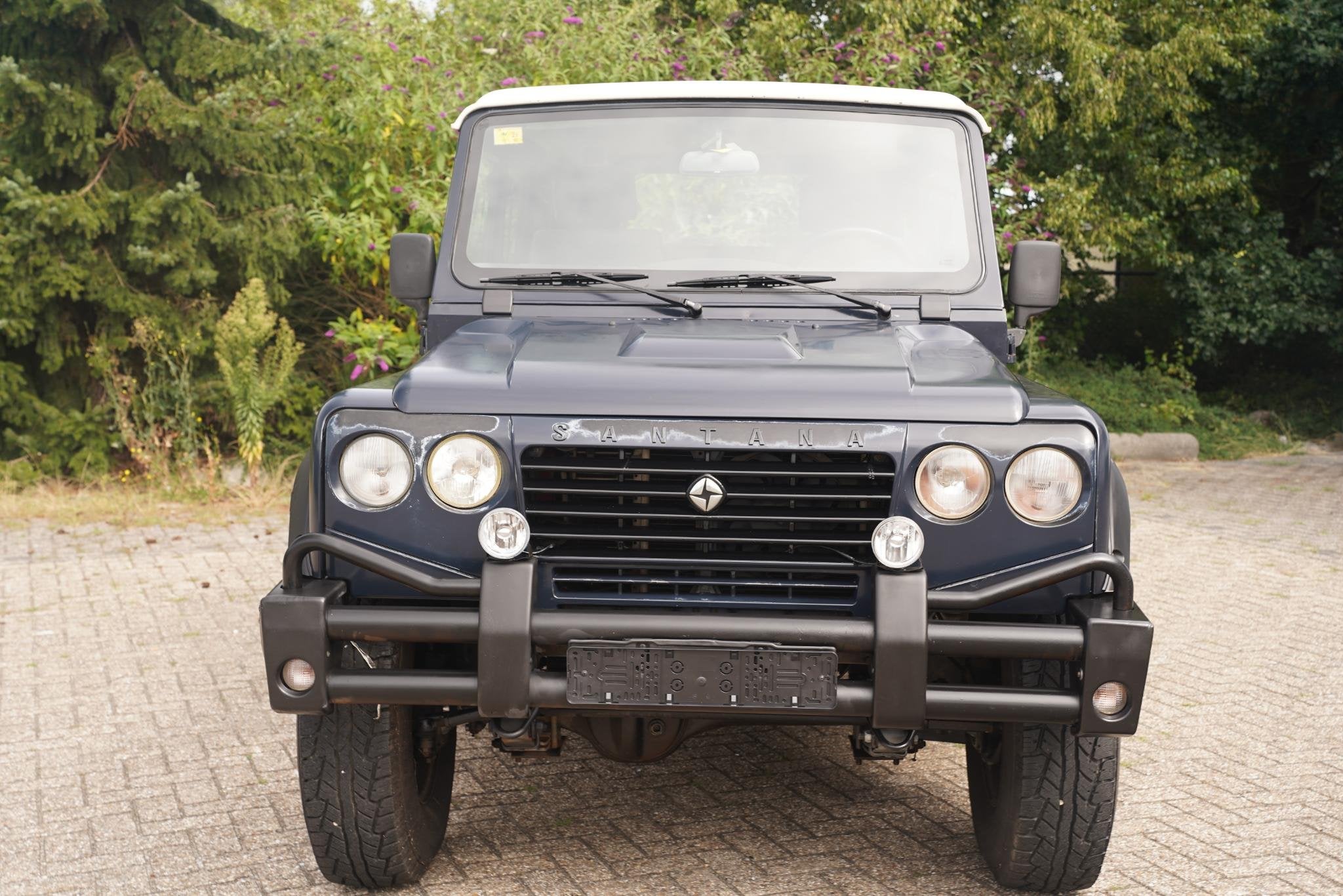 Land Rover Defender 110 Td5 Santana ORIGINEEL! 2.8, Auto's, Stof, Gebruikt, Blauw, SUV of Terreinwagen