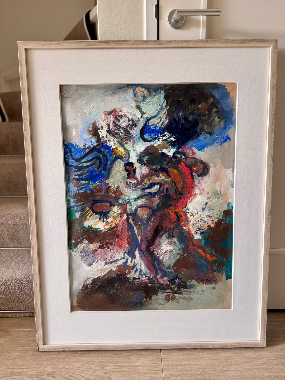 Museaal werk van Pieter Defesche (1921–1998) – 1968, Ophalen, Abstract, Overige materialen, Gesigneerd