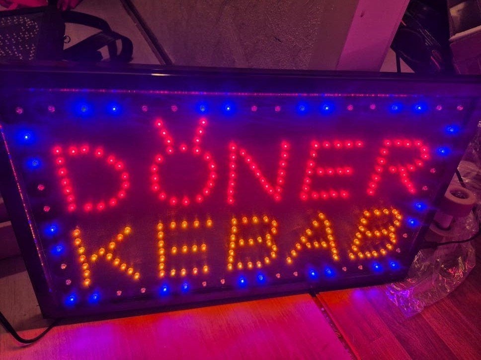 Licht reclame borden, Ophalen, Zo goed als nieuw