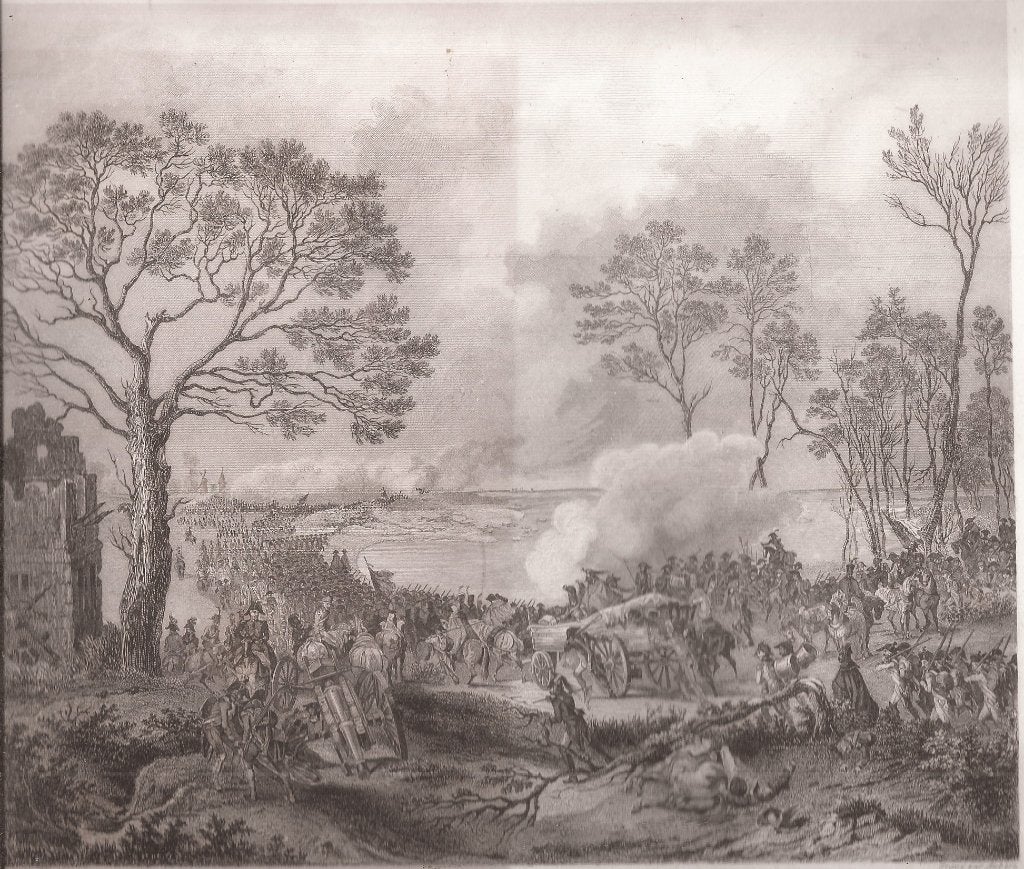 Prise de l'île de BOMMEL Den Bommel le 28 décembre 1794 Bata, Militair, Ophalen of Verzenden, 24 cm, 25 cm