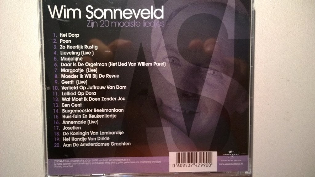 Wim Sonneveld - Zijn 20 Mooiste Liedjes, Ophalen of Verzenden, Zo goed als nieuw, Pop, Album