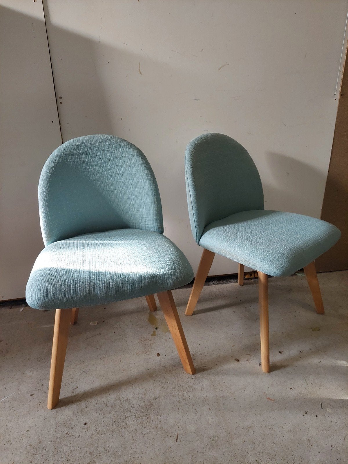 Blauwe stoeltjes, Ophalen, Gebruikt, Blauw, Twee