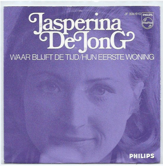 Jasperina de Jong- Waar blijft de Tijd, Verzenden, 7 inch, Levenslied of Smartlap, Fotohoes