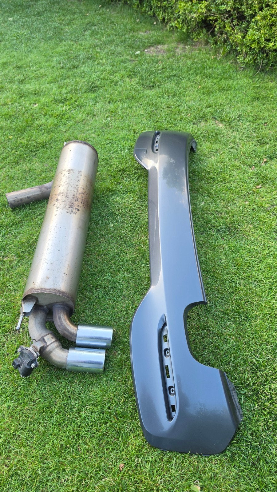 Bmw f20 lci 120/125i einddemper met diffuser, Ophalen, Gebruikt, BMW
