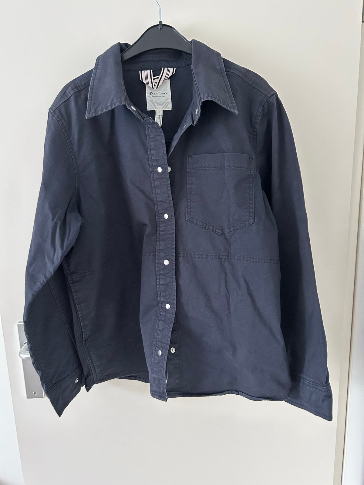 Part Two Donkerblauwe Blouse Jasje Maat 42, Ophalen of Verzenden, Zo goed als nieuw, Maat 42/44 (L), Blauw