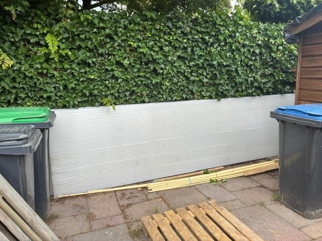 3 kanaalplaten Polycarbonaat/Makrolon multi 5*/16-25 wit, Ophalen, Gebruikt