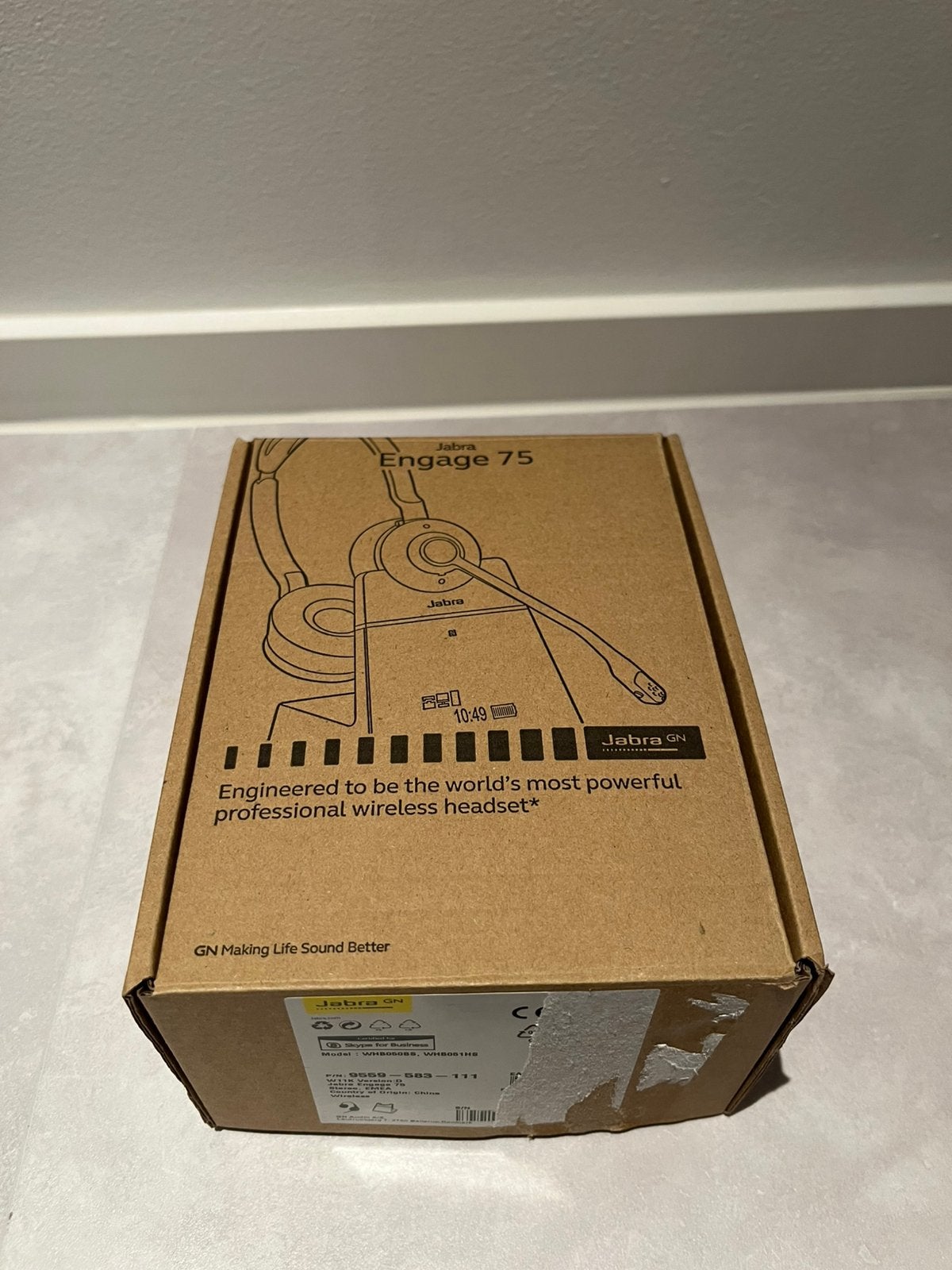 Jabra Engage 75 Stereo draadloze headset – Nieuw, Ophalen of Verzenden, Zo goed als nieuw