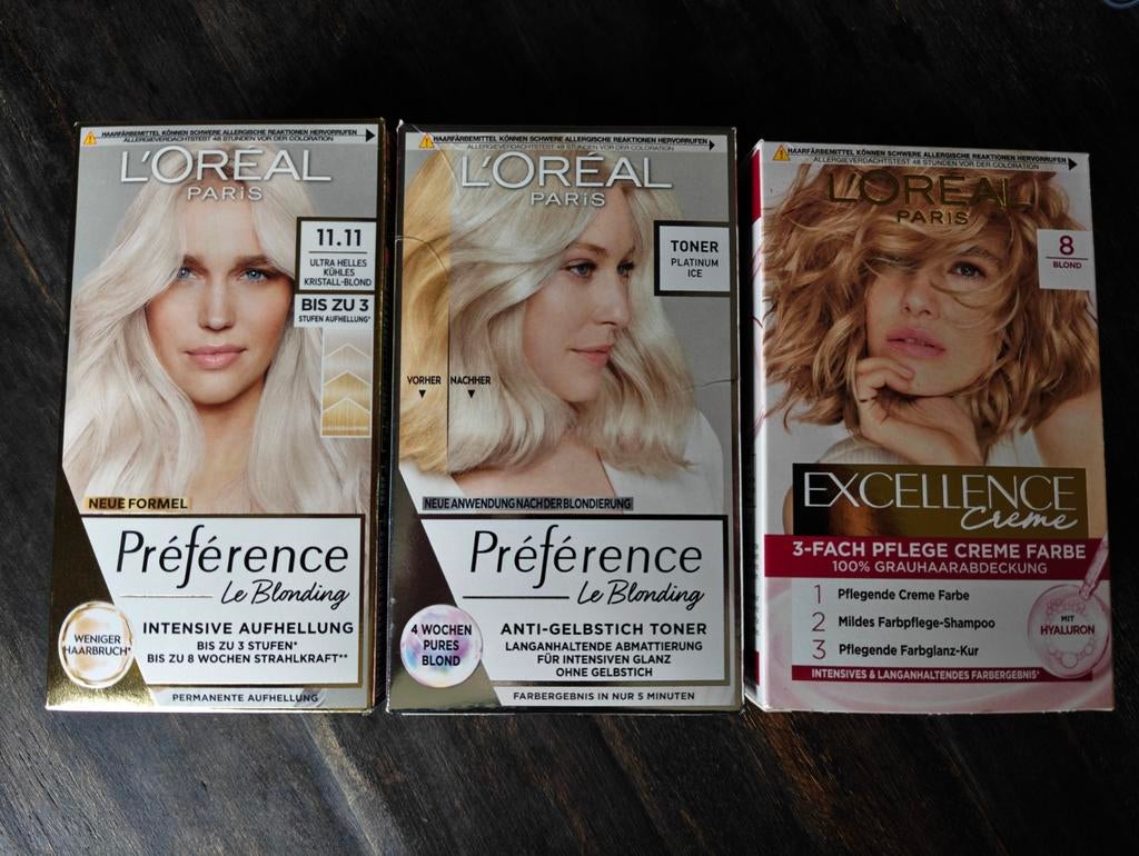 L'Oréal Haarverf - 3 Verschillende Lichte Kleuren, Ophalen of Verzenden, Nieuw, Overige typen