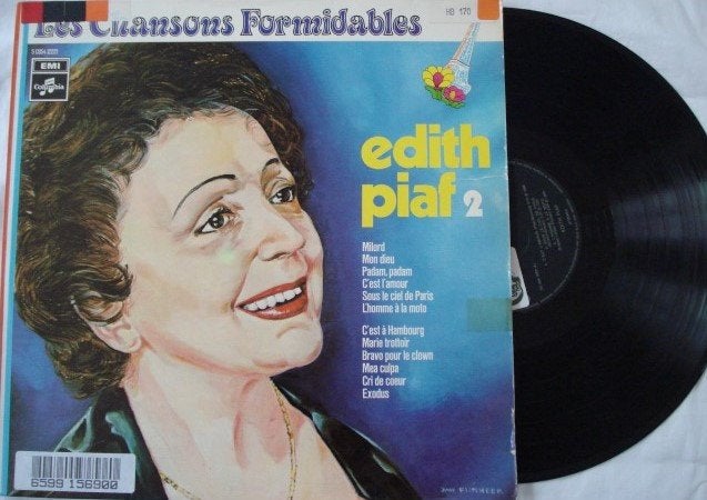 Edith Piaf - Les chansons formidables Edith Piaf 2, Ophalen of Verzenden, Gebruikt, 12 inch, LP