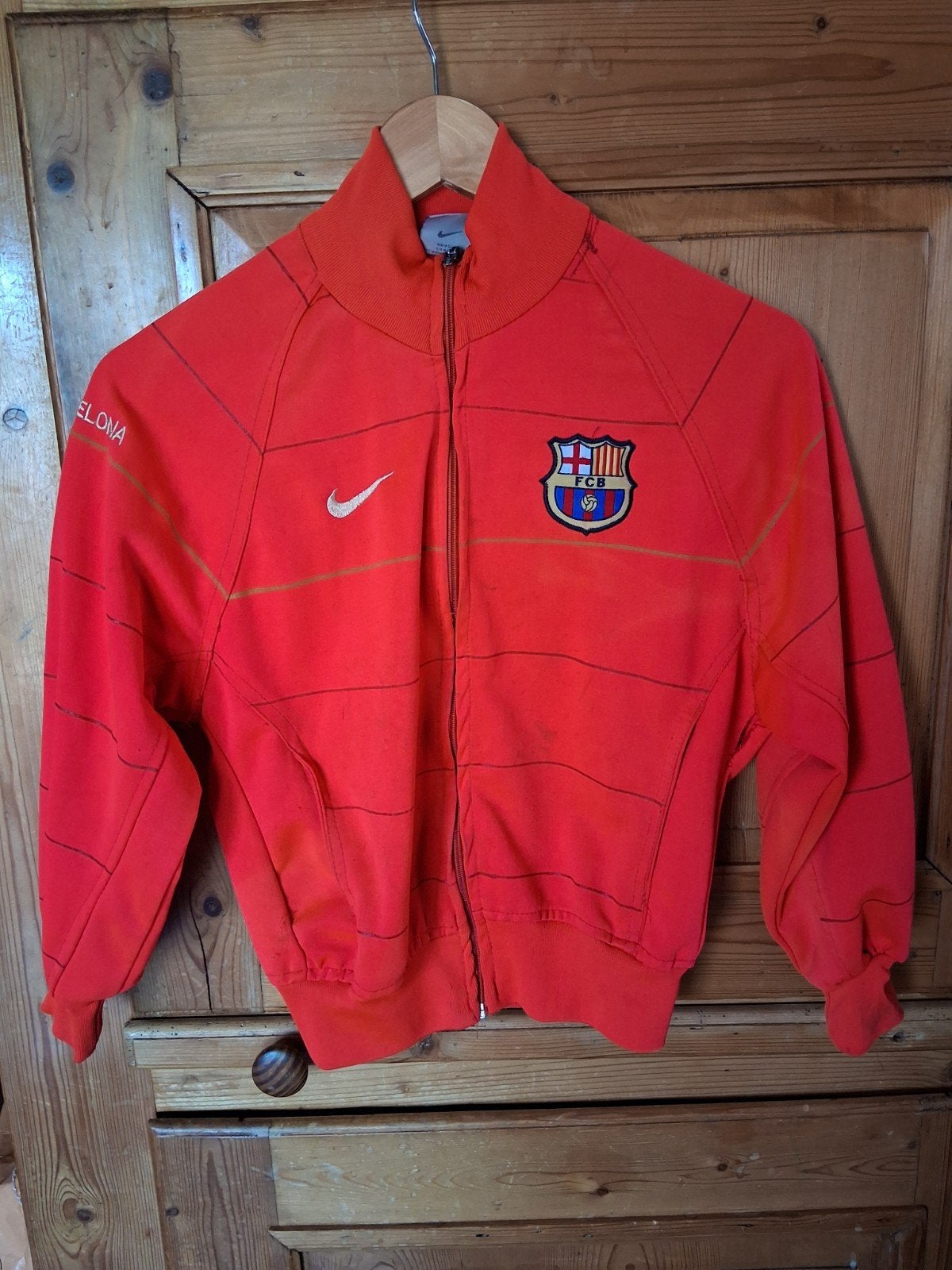 Trainingsjasje NIKE FC Barcelona maat 110, NIKE, Gebruikt, Jongen of Meisje, Ophalen of Verzenden