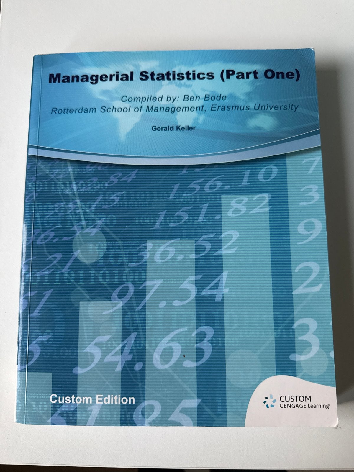 Managerial Statistics (Part One) - Erasmus Universiteit, Boeken, Ophalen of Verzenden, Beta, Zo goed als nieuw, WO