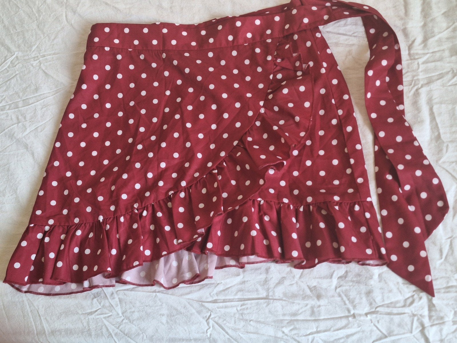Bordeauxrood wikkelrokje Shein maat M, Kleding | Dames, Rokken, Maat 38/40 (M), Ophalen of Verzenden, Zo goed als nieuw, Boven de knie