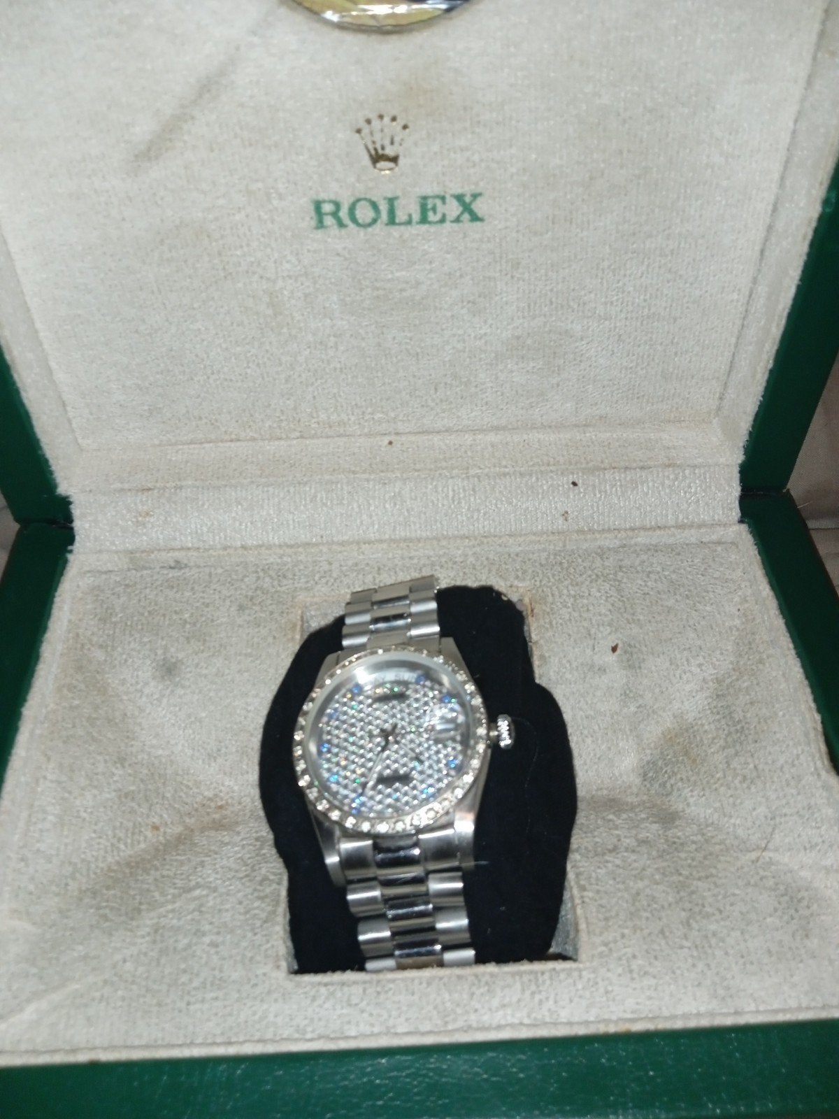 Rolex Horloge 18K Goud met Diamanten - Zonder Papieren, Verzenden, Gebruikt